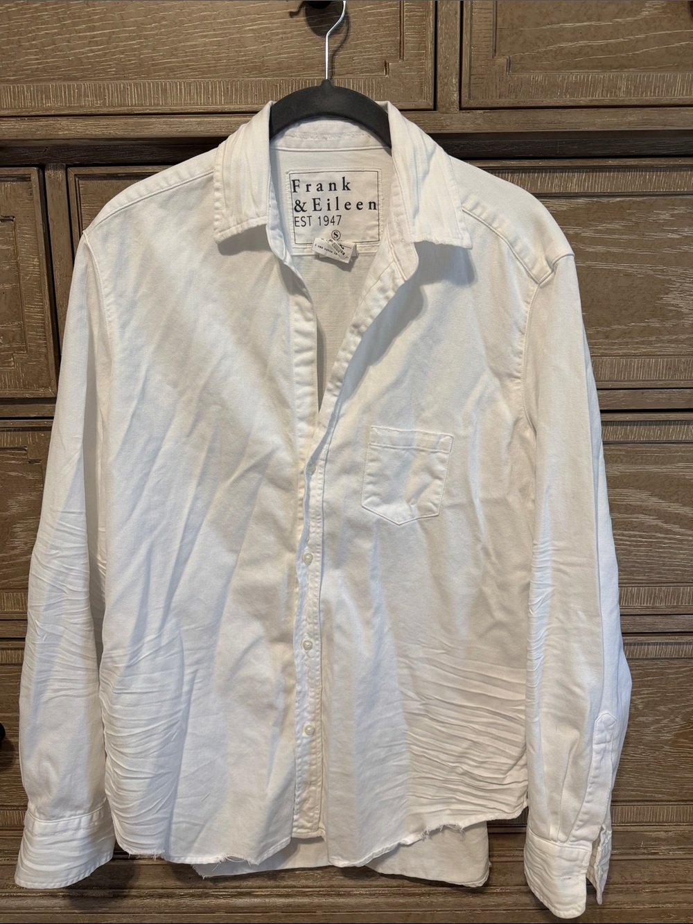 Frank & Eileen White Cotton Button-Down Shirt